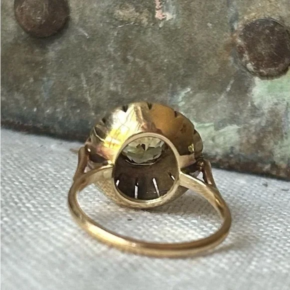 Antique/Vintage 14k Citrine Ring - Picture 7 of 16